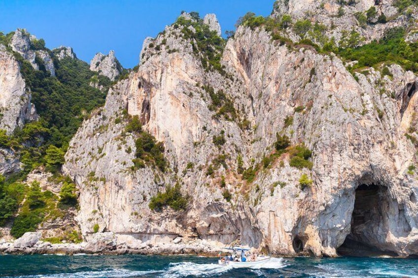 See the beautiful caves and rugged natural beauty of Capri