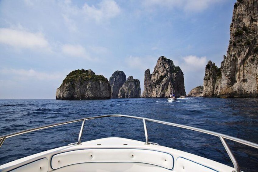 Enjoy a half day private boat excursion to the island of Capri