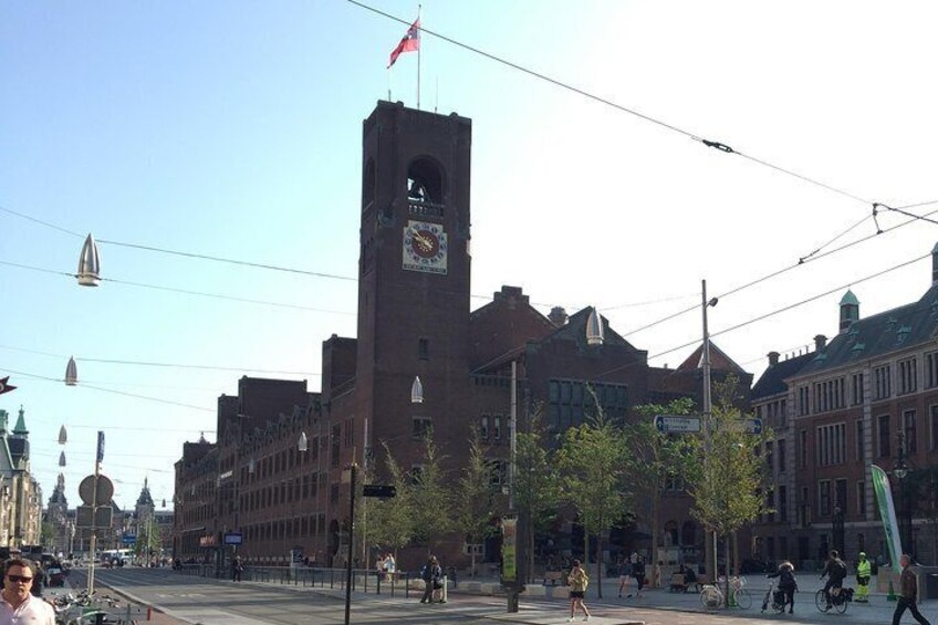 Clock tower above meeting point Buersplien 5