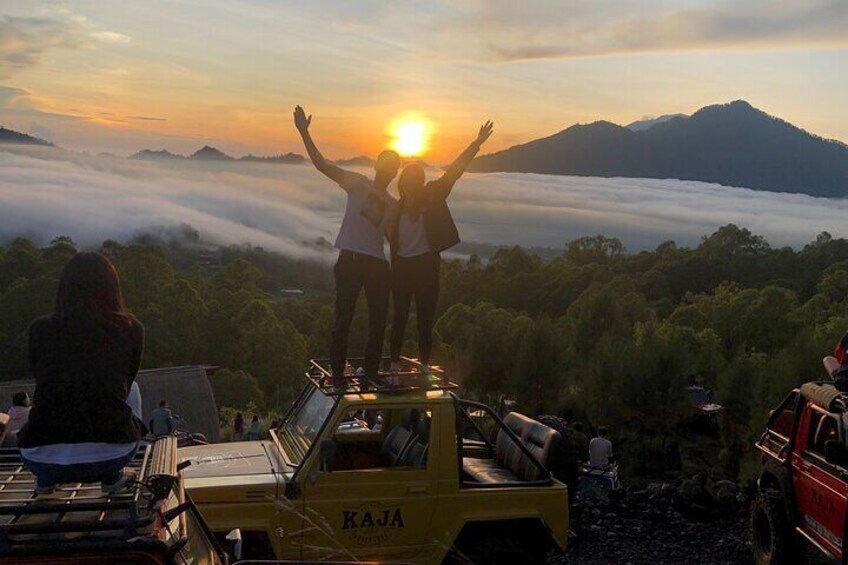 Mt Batur sunrise Jeep Tour and Natural Hot Springs