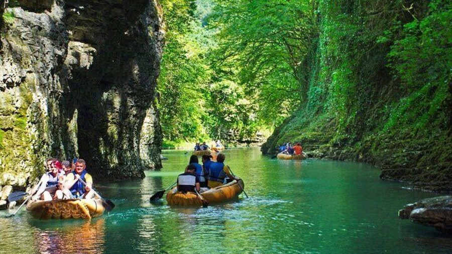 Martvili Canyon, Prometheus Caves & Bagrati Church Private Tour