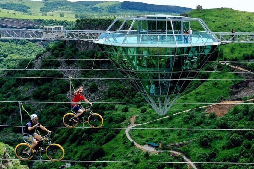 Dashbashi Canyon, Glass Bridge, Bicycle Zip Line, Swing, Private Full Day Tour