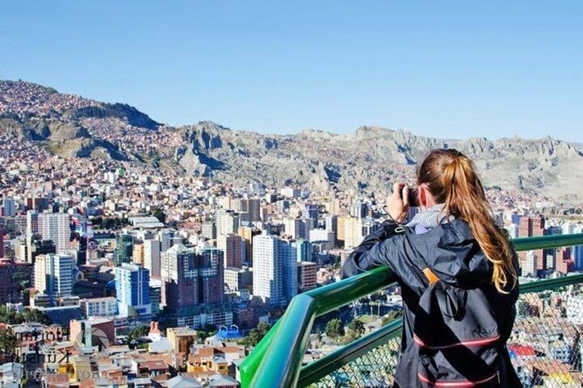 Take in gorgeous views of downtown La Paz