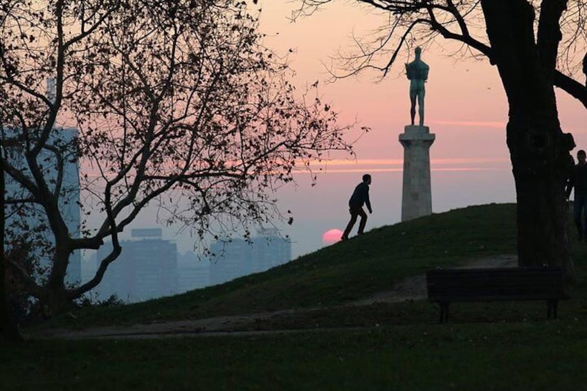 The iconic Belgrade monument Victor and the hill hiding a Cold War era secret.