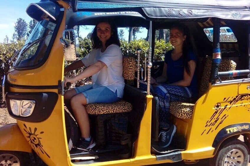 Tuk Tuk Safari in Tea plantation, View Points, Water Falls, Spice Plantations