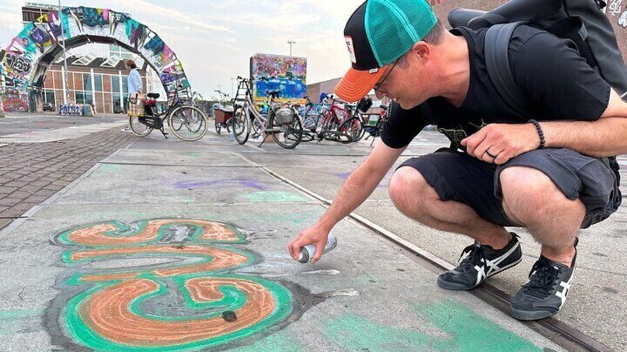 Urban Adventures Amsterdam Bike Tour, Graffiti and Magnet Fishing