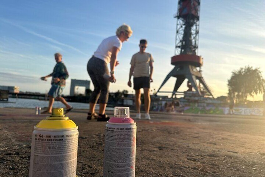 Urban Adventures Amsterdam Bike Tour, Graffiti and Magnet Fishing