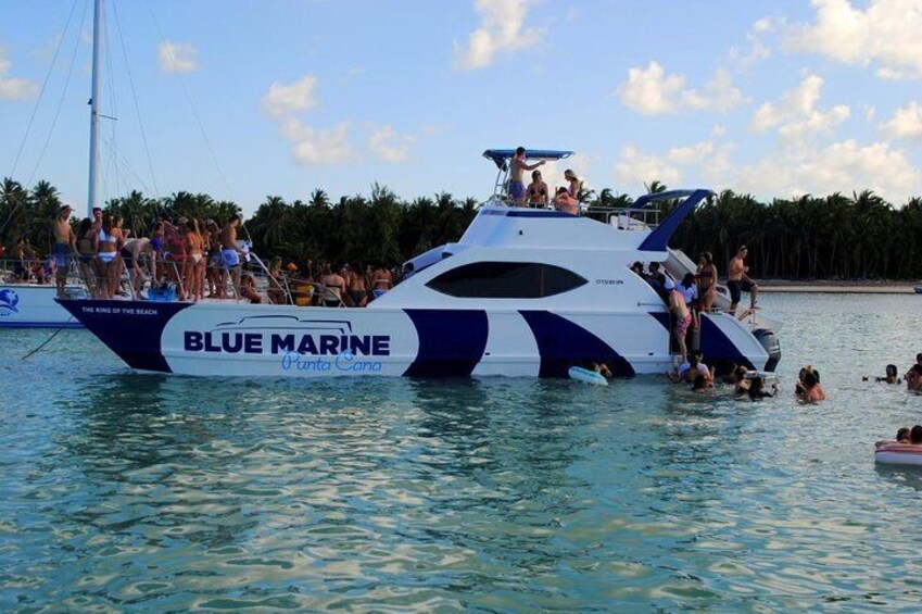 From Punta Cana: Party Boat Cruise Blue Marine