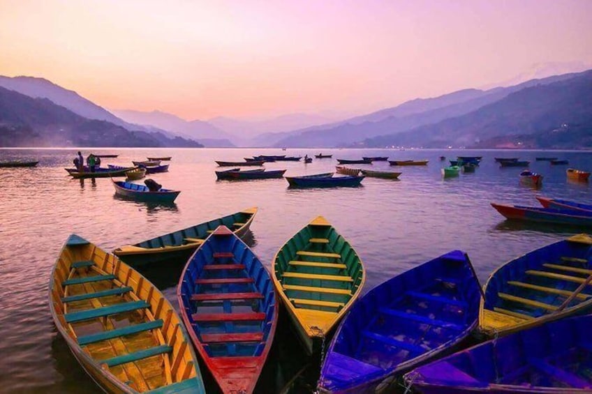 Boating in Fewa Lake