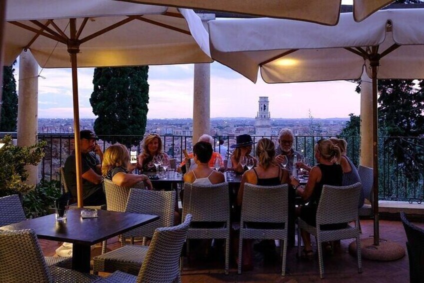 The Verona Food, Wine & history, Lunch/sunset aperitif & skip the line cable car