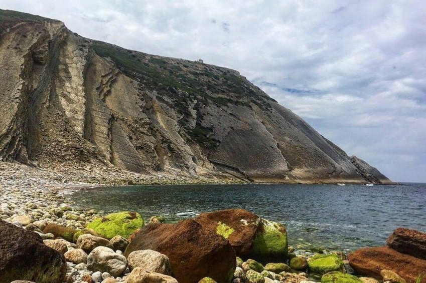 Lagosteiros beach in Espichel cape