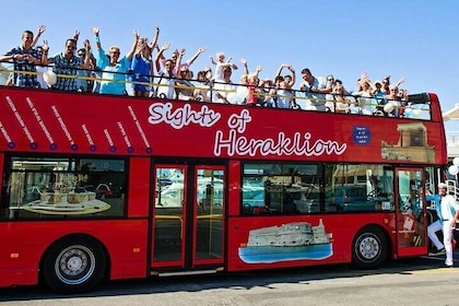 Heraklion: Hop-on-Hop-off-Bustour