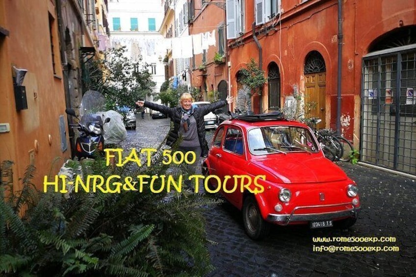 Rome Vintage Fiat 500 Self-Drive Tour by Convoy