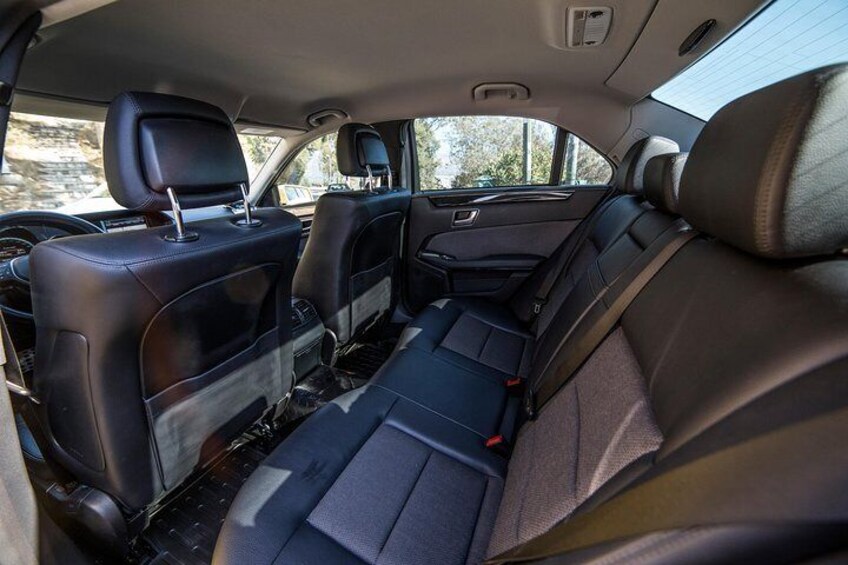 Mercedes Benz taxi interior