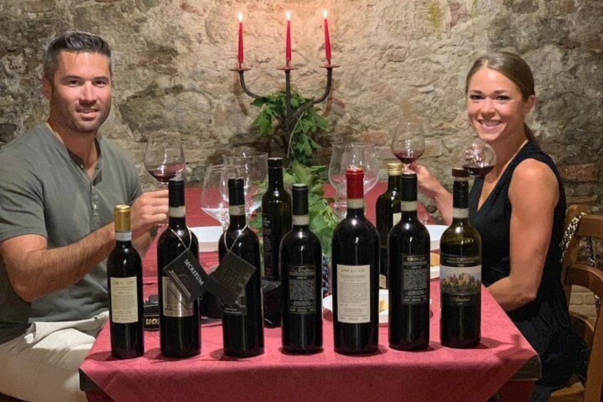 Honeymoon wine tour in Montepulciano! We made something special for them!