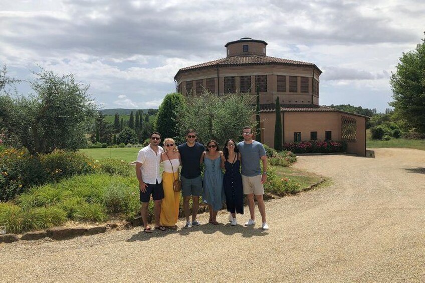 Great architecture winery in Brunello wine tour