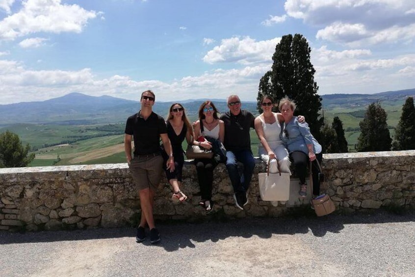 Pienza wine tour with a view