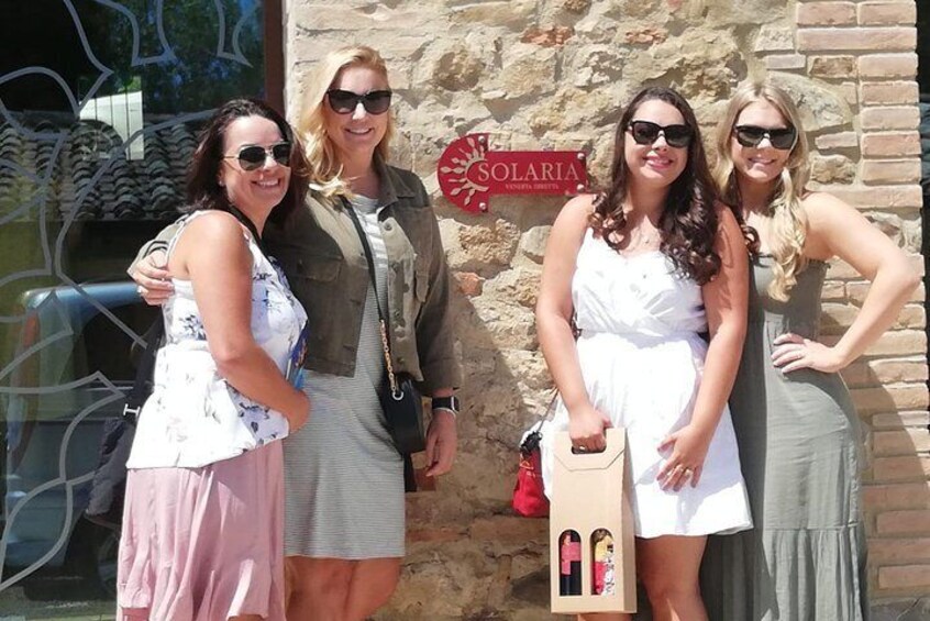 Brunello winery in the Pienza wine tour