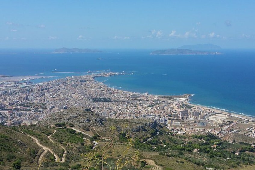 Erice: view of Aegadi Islands