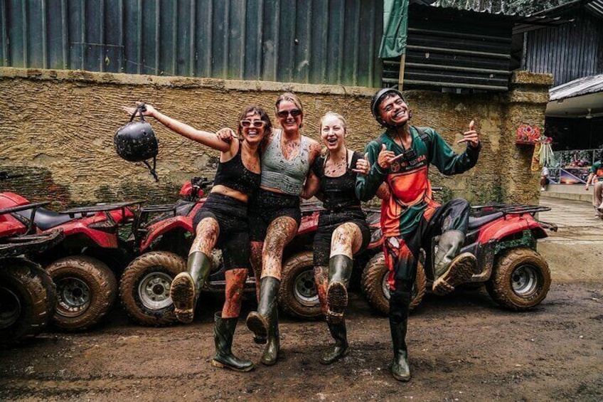 Full Happy at ATV Quad Bike