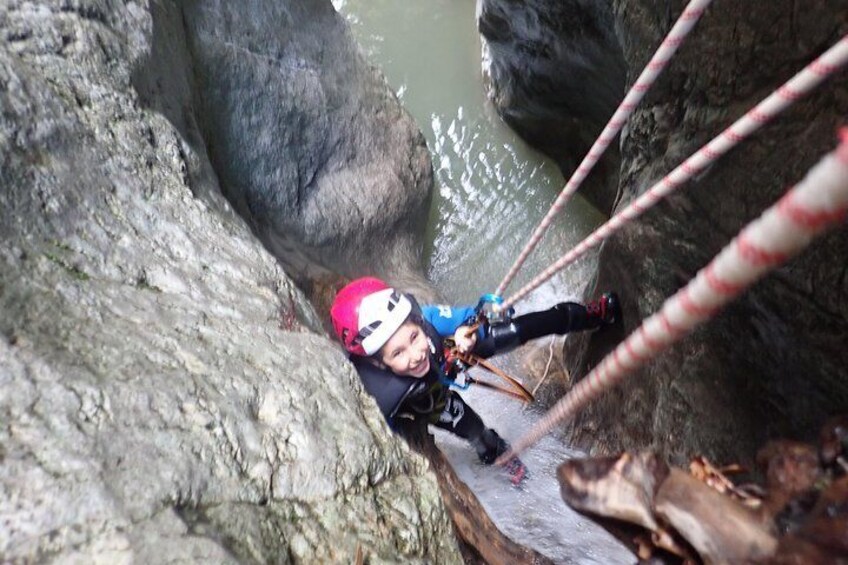 Family Canyoning near Lake Bled