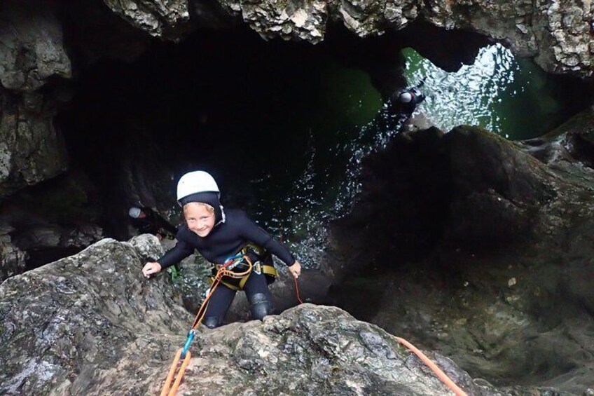 Family Canyoning near Lake Bled