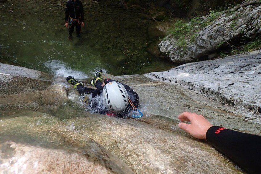 Family Canyoning near Lake Bled