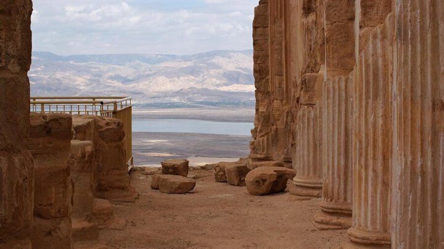 The Dead Sea viewed from Masada fortress