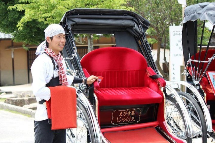 Pedal a rickshaw around Miyajima