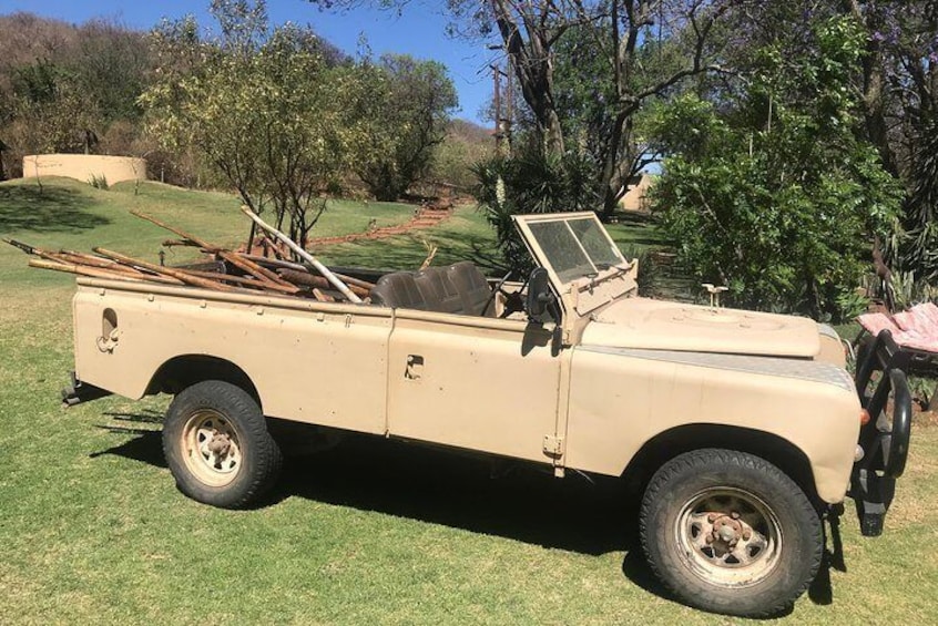 What would a safari be without a Landrover?? A car with such character...just like our horses and guides