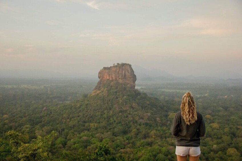 View of sigiriya from Pidurangala Rock