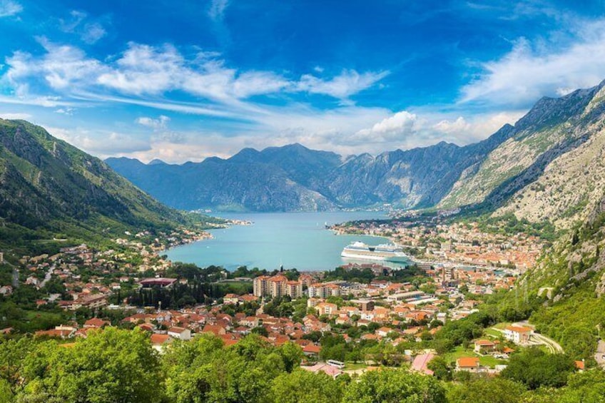 View over Kotor bay (Montenegro) 