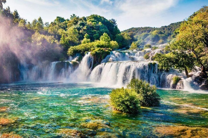 Krka Waterfalls & Klis fortress private tour
