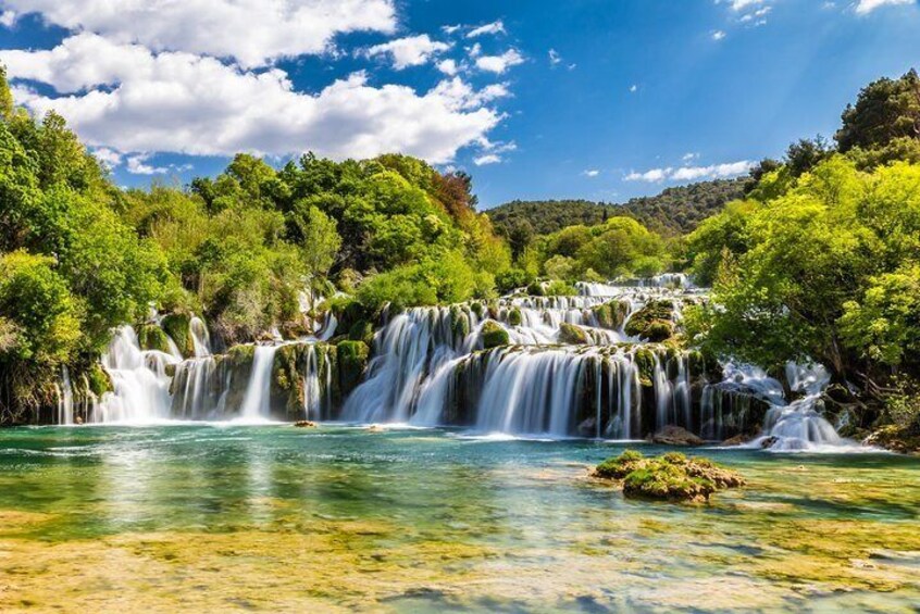 Krka Waterfalls & Klis fortress private tour
