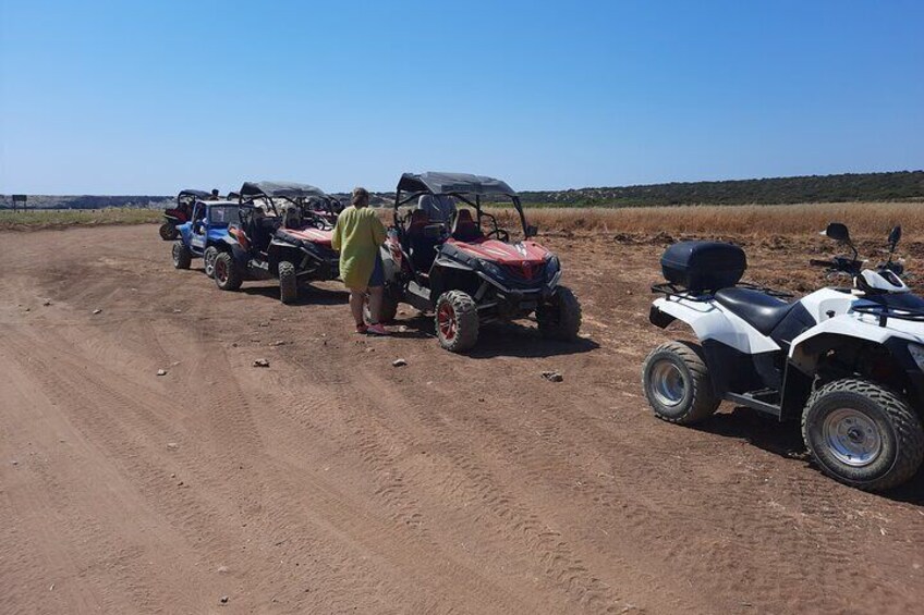 quad safari Akamas incl. Adonis falls and Lunch approx . 5 hours