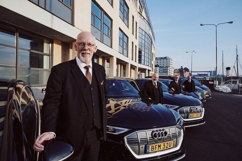 Malmö in 30 Minutes luxury e-car ( Audi & Mercedes )