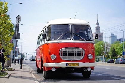 Warsaw City Sightseeing in a Retro Bus