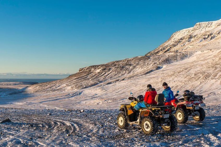 1hr ATV Adventure & Helicopter Adventure Combination Tour from Reykjavik