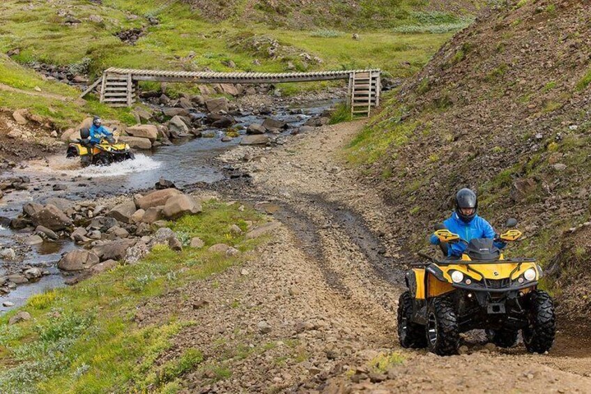 1hr ATV Adventure & Helicopter Adventure Combination Tour from Reykjavik