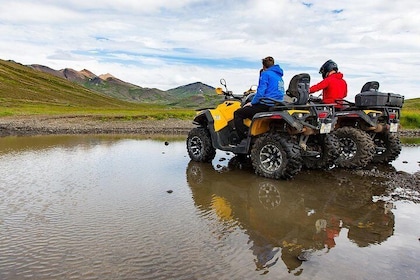 1hr quad bike Adventure & Helicopter Adventure Combination Tour from Reykja...