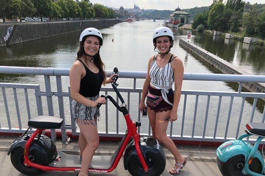 Viewpoint at the bridge. Prague Caste in background:)