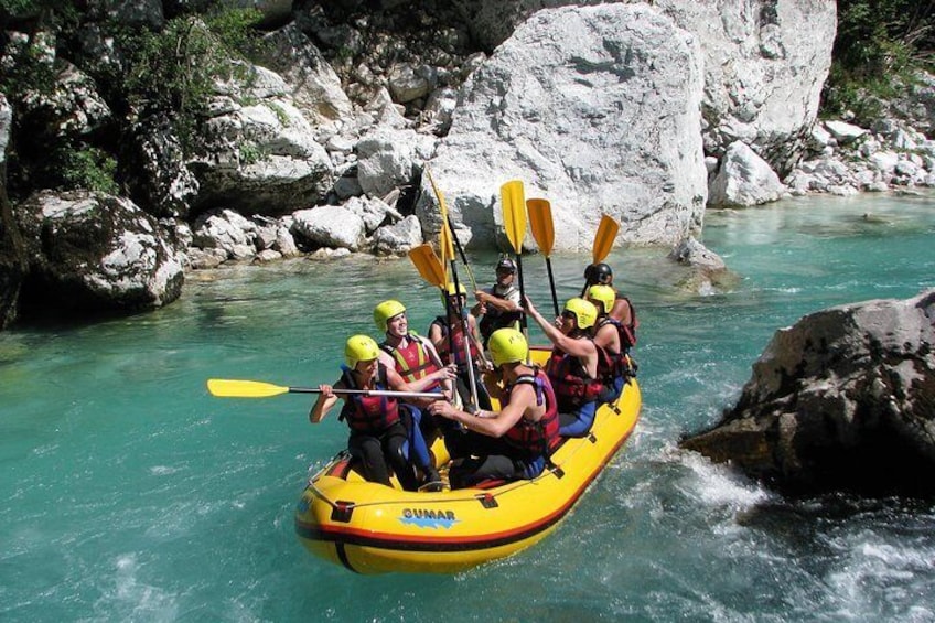 Half Day Rafting On Soca River