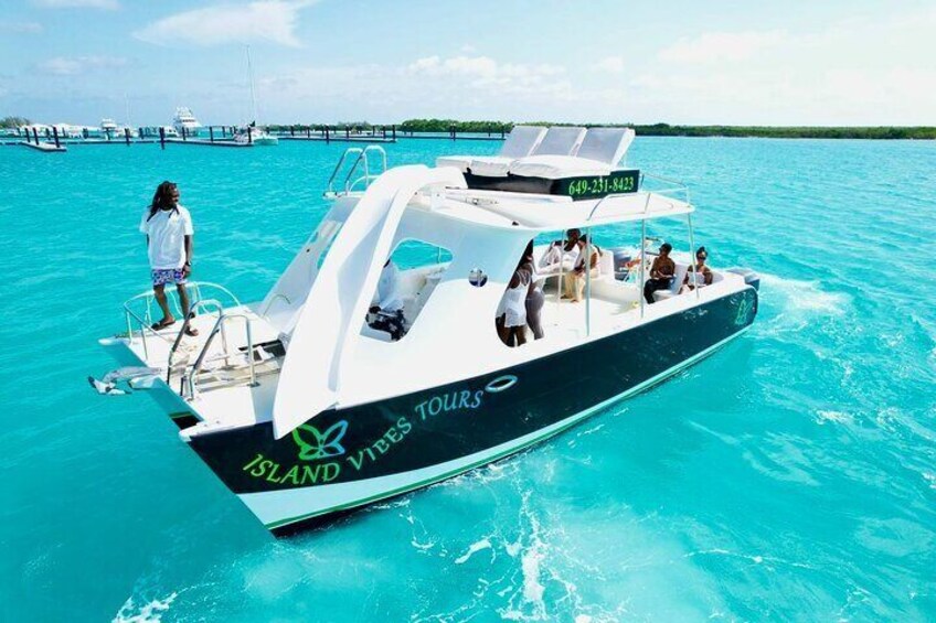 Private 4 Hour Power Catamaran Excursion in Grace Bay