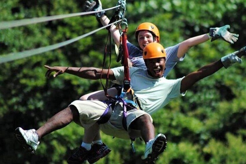 Private Zip - Line Samana with Playa El Valle Lunch and Expert Local Tour Guide