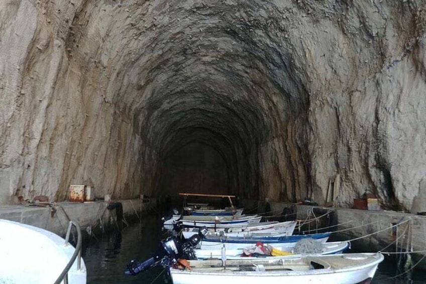 Military tunnel - Secret submarine base