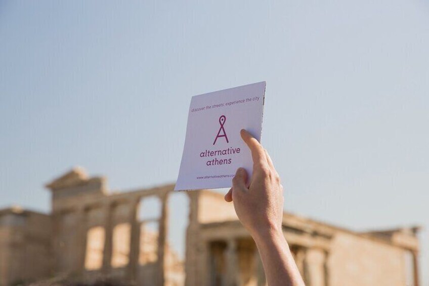 On the rock of the Acropolis