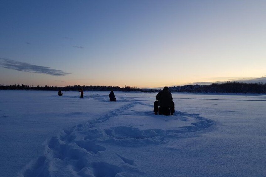 Icefishing at pyhatunturi