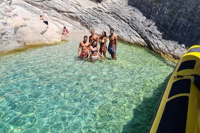Pritiscina bay on island Vis, Blue cave 5 islands tour