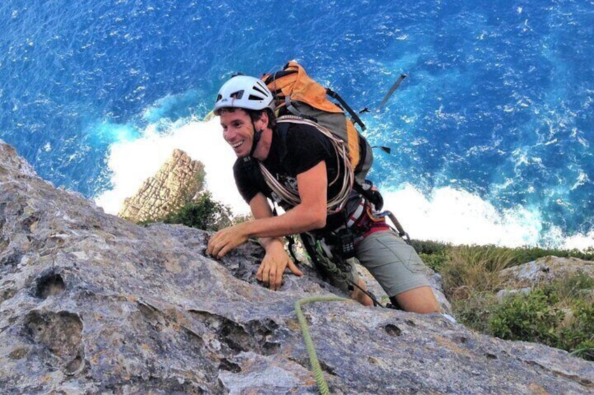 Climbing day in private tour