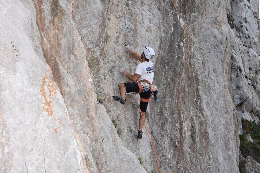 Climbing day in private tour
